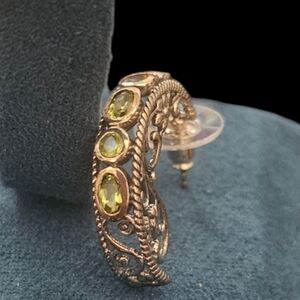 Peridot Hoop Earrings